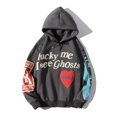 thumbnail image 3 of Hip Hop Kanye West Graffiti Letter Print Sweatshirt Fashion Harajuku Men And Women Winter Fleece Hoodie Stranger Things Hooded, 3 of 5