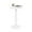White, variant on Round Side Table, Small Drink Table for Small Spaces, Modern Accent Nightstand with Solid Wood Leg for Living Room, Bedroom, Corners, and Office