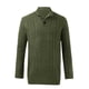 thumbnail image 2 of Gibobby Suéter hombre Suéter de cuello alto para hombre, estilo informal, de punto trenzado, para hombre(Verde,XG), 2 of 4