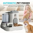 thumbnail image 2 of Cat Bowl Automatic Feeder with Spill Proof Design with Water Fountain Pet Food Dispenser for Small Medium Large Cats Dogs, 2 of 8