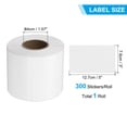 thumbnail image 2 of Etiquetas térmicas de colores Uxcell, etiqueta autoadhesiva de papel para impresora térmica directa, rollo de etiqueta rectangular blanca de 5x3 pulgadas, 2 of 6