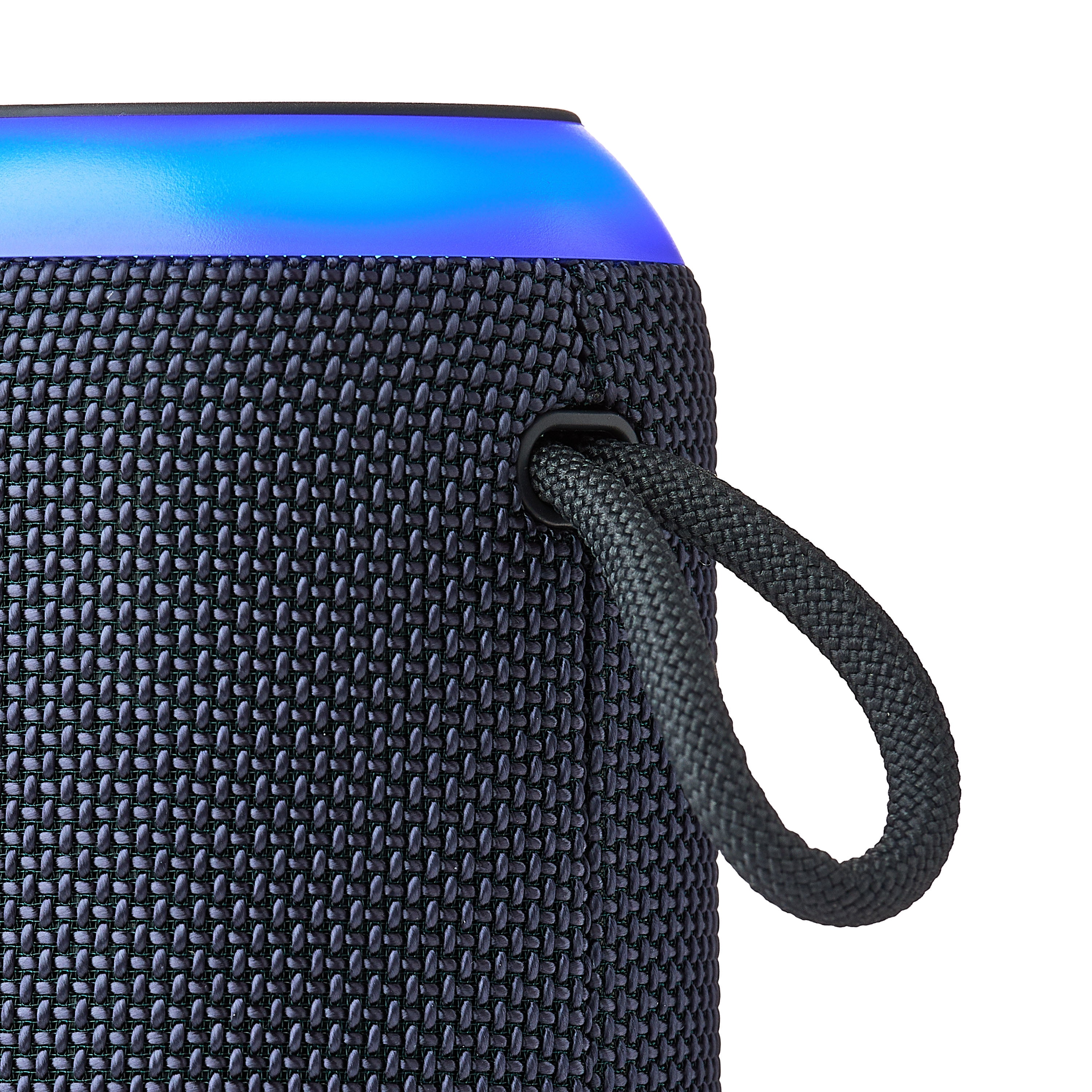 onn Medium Rugged Speaker with Bluetooth Wireless Technology and LED Lighting, Gray