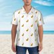 thumbnail image 2 of Fotbe Gold Rabbit Camisa Hawaiana para Hombre Unisex – Camisa Casual de Verano con Botones de Manga Corta de Algodón y Lino,Small, 2 of 7