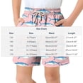 thumbnail image 3 of Zpanxa Kids Shorts Polyester Spandex Print Pattern with Drawstring Elastic Waistband Casual Swim Trunks 14-15 Years, 3 of 7
