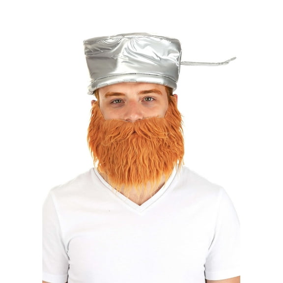 Adult Plants vs Zombies Crazy Dave Pan & Beard Costume Kit