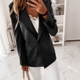 thumbnail image 2 of Women's Business Casual Pocket Work Office Blazer Back Slit Jacket Suit, 2 of 5