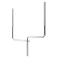 thumbnail image 1 of OULII Plated Silver Metal Cowbell Mount Rod U Shaped Iron Drum Music Instrument Part, 1 of 7
