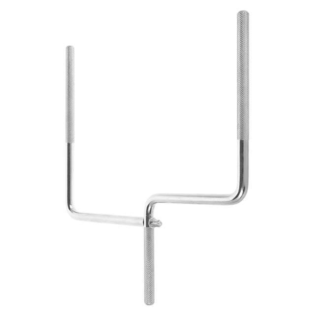 OULII Plated Silver Metal Cowbell Mount Rod U Shaped Iron Drum Music Instrument Part