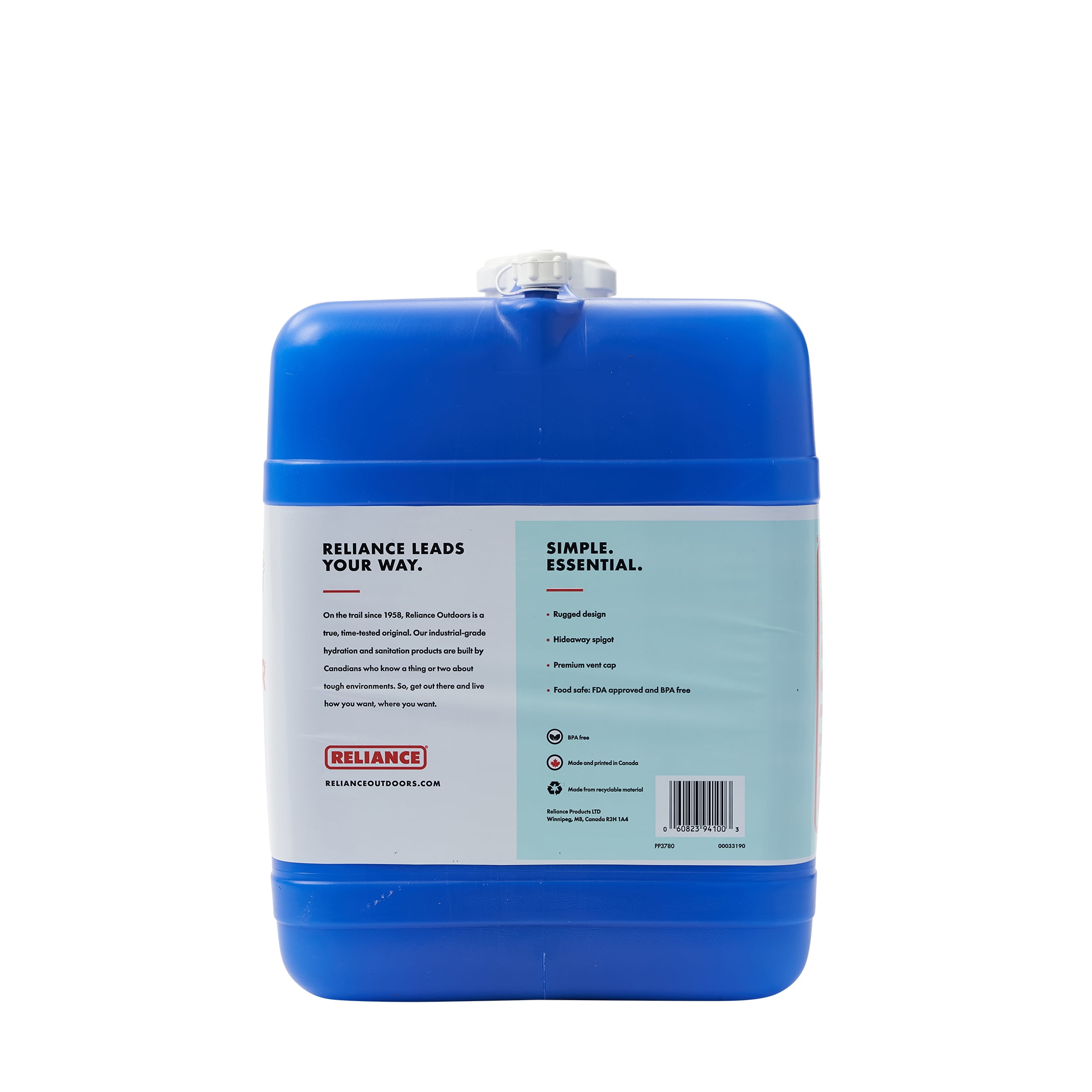 Reliance Aqua Tainer Water Storage Container 7 Gallon Walmart Com