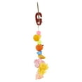 PennPlax Fruit Kabob Bird Toy Wood Pear, Apple, and Banana Multi