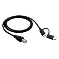 thumbnail image 1 of Smartphone to Printer OTG Cable - Micro USB & Type C to USB-B Cord for Data Transfer, 1 of 5