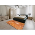 thumbnail image 5 of Ahgly Company Machine Washable Indoor Square Contemporary Orange Red Area Rugs, 6' Square, 5 of 7