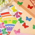 thumbnail image 2 of chaungfeng 2x2 Inches Color Butterfly Sticker Roll, 1-Inch Butterfly Shape Sticker, Sealing Labels, for Gift Packaging, Holiday Mail, DIY Craft, 2 of 7