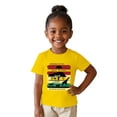 thumbnail image 2 of Girls Tops Black History Month Graphic Short Sleeve Tee Girls Clothes Yellow 1-2 Years, 2 of 6