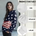 thumbnail image 6 of SCRAWLGOD American Flag Pullover Hoodies for Women Oversized Sweatshirt Graphic Design Long-Sleeve Sportswear Hoodie Women Comfortable Hooded Sweater Women 4th of July Size 2XL, 6 of 7