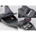 thumbnail image 3 of WATERFLY Unisex Hiking Travel Nylon Sling Bag Cross-Body Shoulder Chest Bag,Dark Gray, 3 of 8