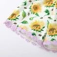 thumbnail image 5 of Odeerbi 2025 Toddler Kids Girl Vest Backless Sunflower Printed Romper Clothes Sunsuit Outfits, 5 of 9
