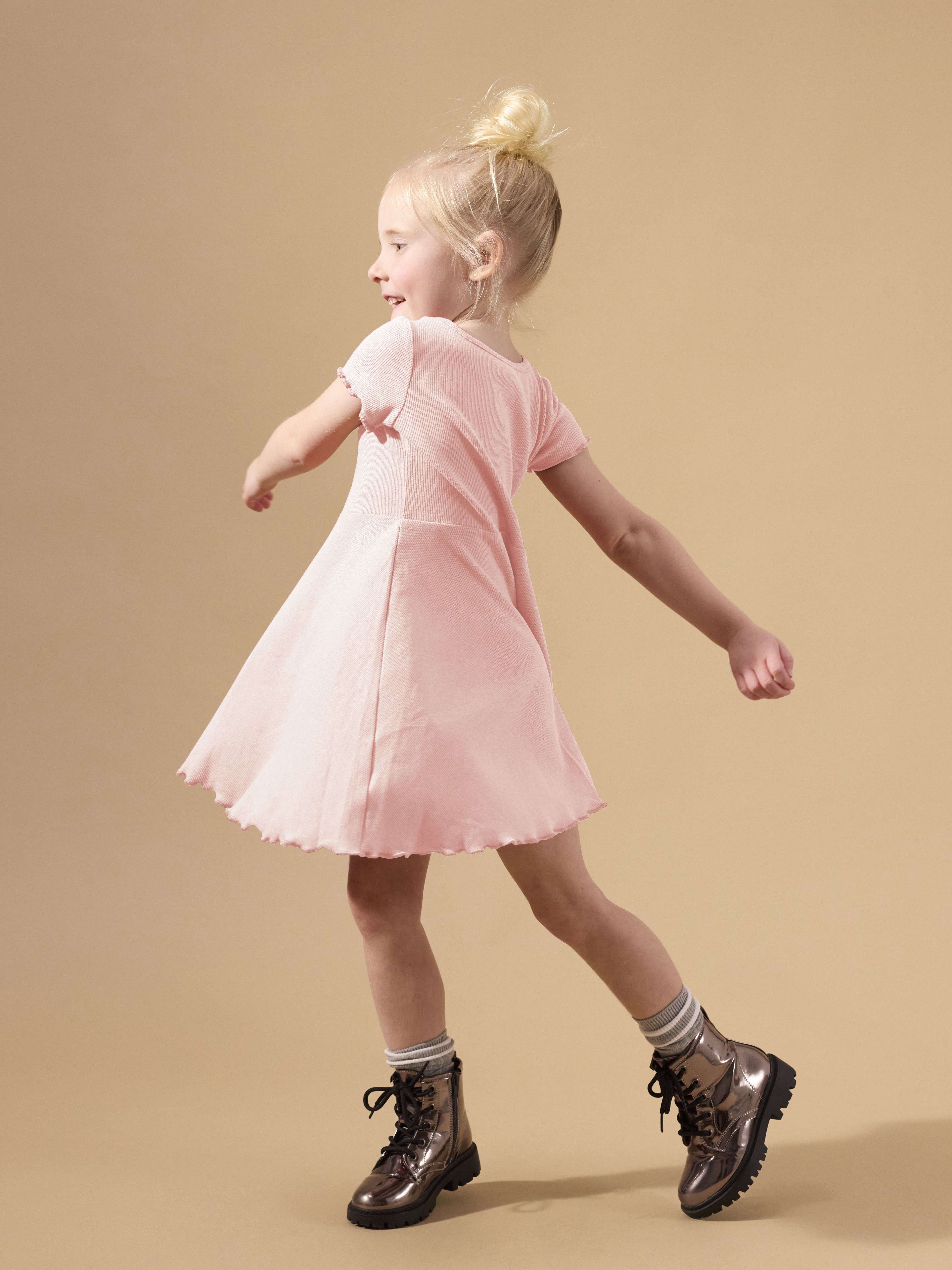 Little Star Organic Toddler Girls 2Pk Dresses, Sizes 12M-10