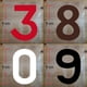 thumbnail image 2 of Parches termoadhesivos de color rojo y negro de 5 a 23 cm con letras para hacer tú mismo, para camisetas de baloncesto, fútbol y ropa, 2 of 5