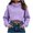 Purple, variant on Vivianyo HD Women's Fall Winter Ultra Casual Cropped Hoodie, Drop Shoulder Long Sleeve Crop Tops Front Pocket Solid Pullover Sweatshirt for Women, Women's White Hoodie, Sizes S-2XL