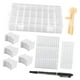 thumbnail image 2 of Kit organizador de hilo de , caja de almacenamiento de hilo, tarjetas de hilo, ligero con bolígrafo, bobinador, 24 compartimentos extraíbles, 2 of 9