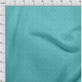 thumbnail image 3 of oneOone Cotton Poplin Turquoise Blue Fabric Feather Feather Sewing Craft Project Fabric Prints By Yard 42 -Inch Wide, 3 of 4