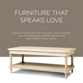thumbnail image 7 of Maven Lane Pullman Traditional Rectangular Wooden Coffee Table, Antiqued White, 7 of 7