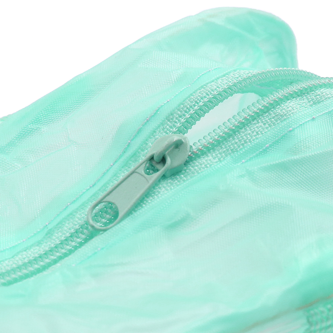 Nylon Green Portable Zipper Thin Wash Packet Ladies Cosmetic Bag