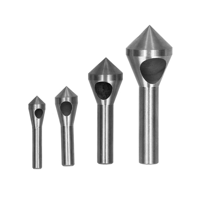 Chamfering Bits, Countersink Deburring Drill Bit Burrs Remover 90 Degree High Speed Steel With Hole For Metal For Carbon Steel For PVC Plates