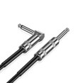thumbnail image 3 of 6.35mm Guitar Cable (6FT) Straight to Right Angle Plug 1/4 Inch TS Male Phono Jack Musical Instrument Patch Cable Wire Cord For Electric Bass Guitar Mandolin Amplifier Speaker Line-level Audio, 3 of 4