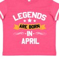thumbnail image 4 of Inktastic Legends Are Born in April Boys or Girls Toddler T-Shirt, 4 of 5