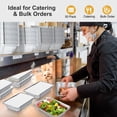 thumbnail image 3 of Small Aluminum Pans with Lids (50-Pack, 8.6"×6.3") – 2.25LB Tin Foil Pans with Lids, Disposable Aluminum Food Containers with Lids for Take-out, Meal Prep, Food Storage & To-Go, 3 of 7