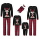 thumbnail image 1 of Pijamas navideños familiares a juego, pelele para bebé/ropa para perro/camisetas con estampado de ciervo y pantalones a cuadros., 1 of 10