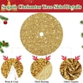 thumbnail image 3 of Falda para árbol de Navidad MODFUNS, lentejuelas doradas, 116 cm de diámetro, 3 of 6