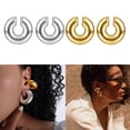 thumbnail image 4 of Qisuw Stylish Chunk Ear Clips Elegant Non Piercing Ear Cuff for Men and Women Unisex Thick Cartilage Earrings Trendy Jewelry, 4 of 19