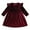 Wine red, variant on WIBACKER Kids Baby Girls Long Sleeve Velvet Dress Autumn Winter Princess Party Dresses