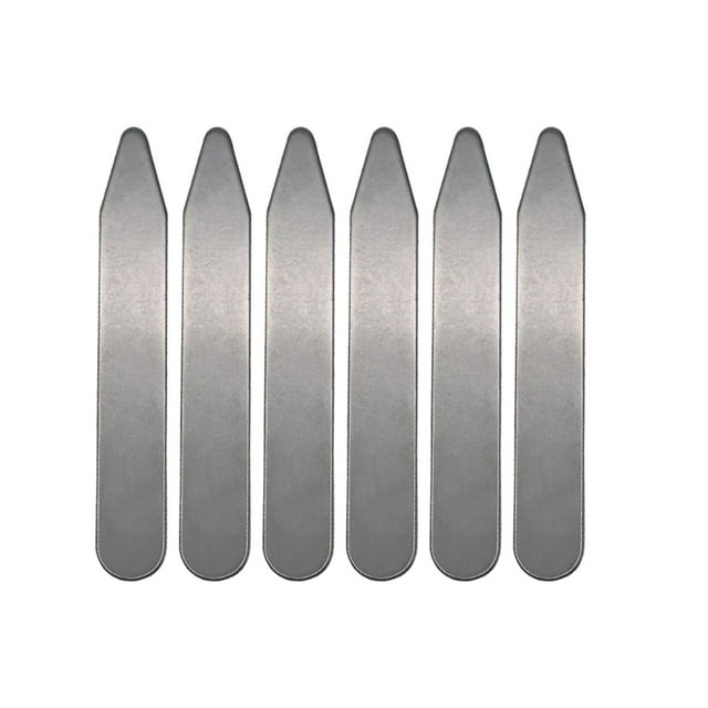 6 uds cuello bordes lisos Metal jinwen Estancias de cuello 70 mm x 10 mm x 08 mm