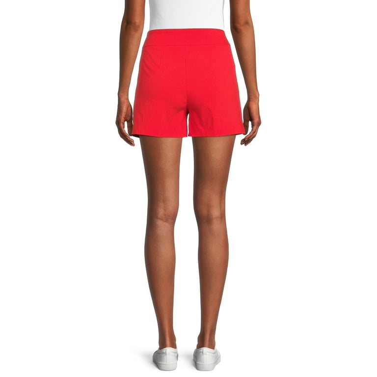 Time and Tru Women s Pull On Millennium Shorts Walmart