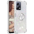 thumbnail image 4 of Glitter Clear Sparkly Bling Case for Xiaomi Redmi Note 12 5G (Not 4G), Flowing Liquid Quicksand Cover with Diamond Ring Holder Case for Xiaomi Redmi Note 12 5G/ Poco X5  Colorful, 4 of 7