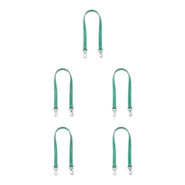 Transemion Stylish Shoulder Strap For Bag PU Leather Craftsmanship Multi-Color Options Shoulder Bag Strap Bag Accessories green 5Set
