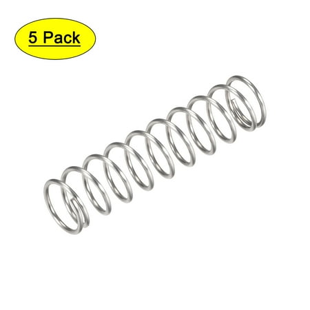 

Uxcell 304 Stainless Steel Compression Spring 66.4N Load Capacity 5pcs 0.7 x0.06 x2.73