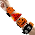 thumbnail image 3 of 4pcs Halloween Slap Bracelets,Assorted Snap Bracelet Pumpkin Witch Wristbands for Kids Trick or Treat Halloween Party, 3 of 4