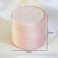 thumbnail image 6 of UDIYO Necklace Box Lidded Displaying Cylinder Delicate Flannel Engagement Ring Box for Present, 6 of 7