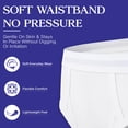 thumbnail image 5 of SOCKS'NBULK 144 Pack Boys Cotton Underwear Briefs, White Color Underpants for Children, Bulk Brief Wholesale Donation Homeless Charity Packs, Size (Small), 5 of 6