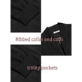 thumbnail image 3 of Coshow Men's Lightweight Jacket Sport Bomber Jacket Casual Suede Vintage Jacket, 3 of 5