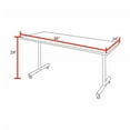 thumbnail image 4 of Regency Kobe 48 x 24 in. T-Base Training Seminar Table- Noble Oak, 2 M Stack Chairs- Grey, 4 of 10