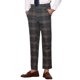 thumbnail image 4 of Pantalones de vestir para hombre Inspire Chic, plano al frente, elástico, de cuadros, 30 negro, 4 of 7
