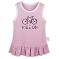 thumbnail image 2 of iDzn Ride On Bike Funny Dresses For Baby, Newborn Babies Skirts, Infant Princess Dress, 0-24M Kids Graphic Clothes (Pink Sleeveless Dresses, 0-6 Months), 2 of 4
