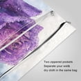 thumbnail image 3 of 2 Pack Wet Dry Bags,A Beautiful Purple Rose Portrait Waterproof Reusable Dual Zipper Bags for Swimwear, Gym Clothes, Toiletries, Baby Diapers, 3 of 8