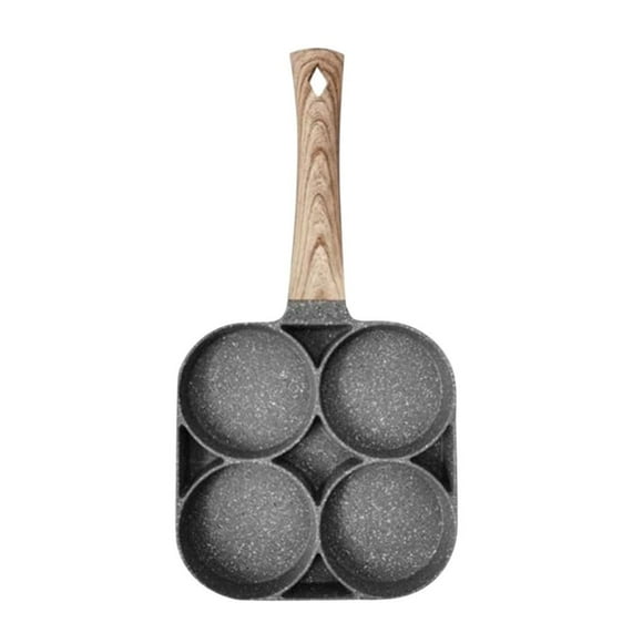 EGNMCR 4-Hole Omelet Pan For Burger Eggs Ham Pancake Maker Frying Pans Creative (Second Use Fund For Back Cover) Omelette pan